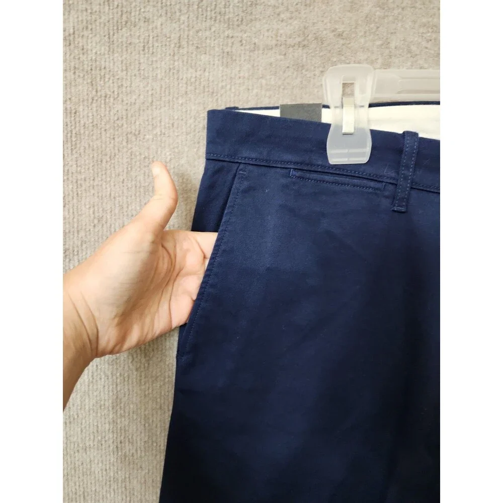 J Crew 484 Slim-fit Stretch Chino Pants Mens 34x32 Navy Blue NEW